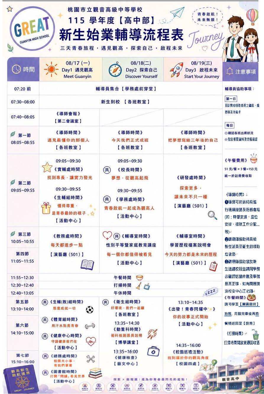 115新生始業式高中部流程公布版0808